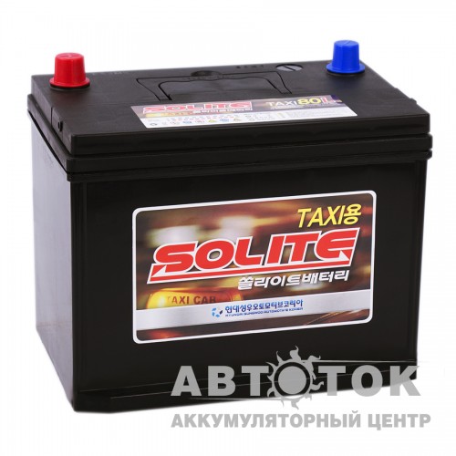 Автомобильный аккумулятор Solite TAXI 80L с бортиком 80R 640A