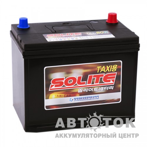 Автомобильный аккумулятор Solite TAXI 80R с бортиком 80L 640A