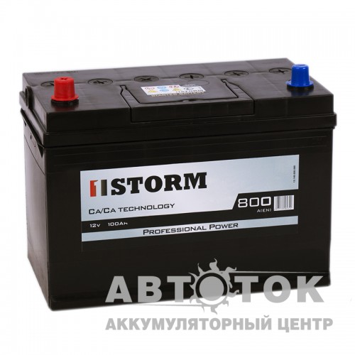 Автомобильный аккумулятор Storm Asia 100L 800A