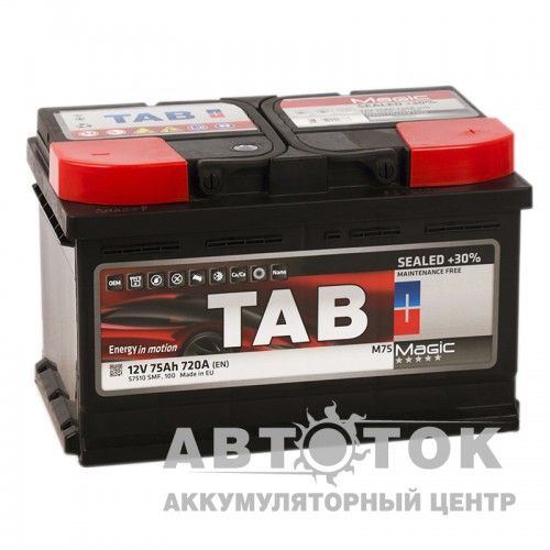 Автомобильный аккумулятор Tab Magic 75R низ. 720A  189072 57510