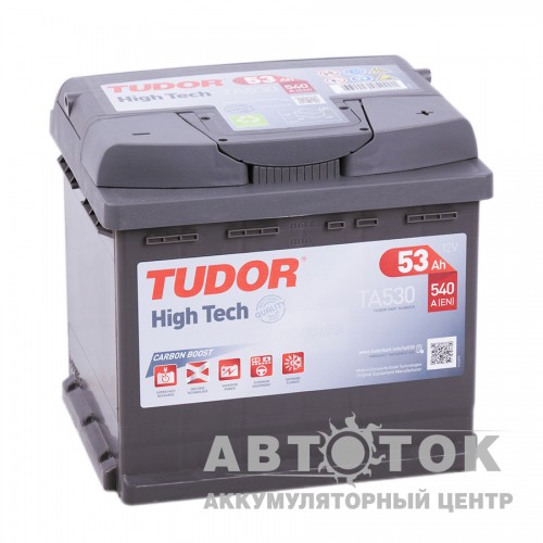 Автомобильный аккумулятор Tudor High-Tech 53R 540A  TA530