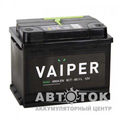 Автомобильный аккумулятор Vaiper 60R 480A