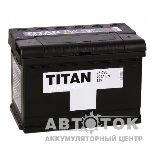 Автомобильный аккумулятор Titan Standart 75R 700A