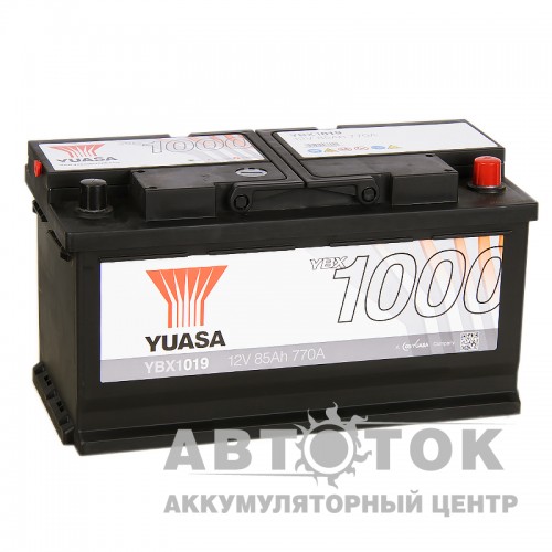 Автомобильный аккумулятор YUASA YBX1000 85R 770А  YBX1019