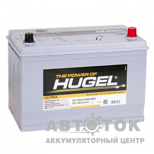 Автомобильный аккумулятор Hugel Ultra Asia 100R 760A  D31 100 076 011