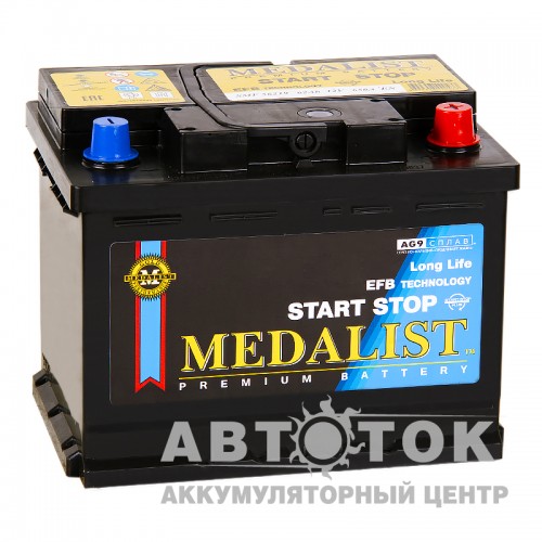 Автомобильный аккумулятор Medalist EFB 56219 62 Ач О.П. 650А