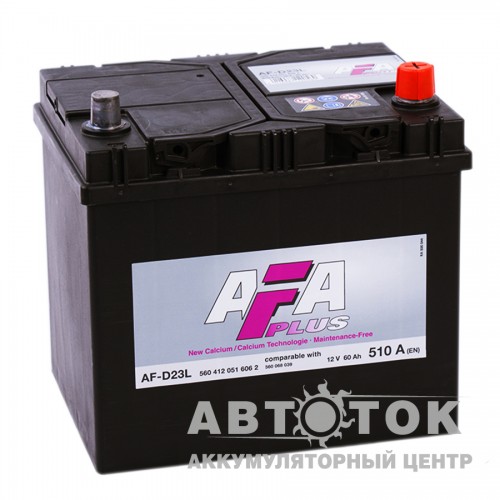 Автомобильный аккумулятор AFA Plus 60R 510A  AF-D23L