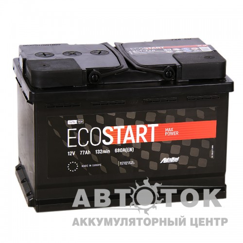 Автомобильный аккумулятор Ecostart 77R 680А