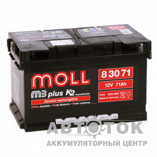 Автомобильный аккумулятор Moll M3plus 71R 620A