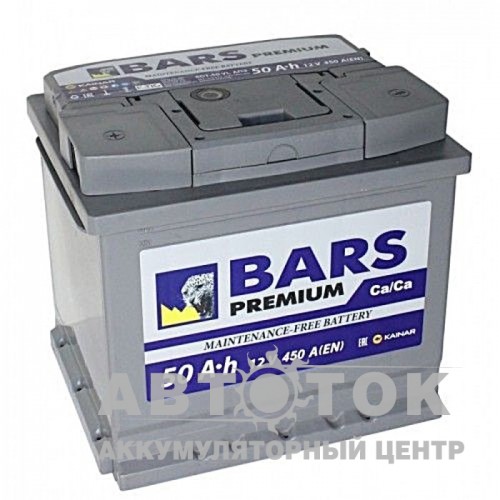 Автомобильный аккумулятор BARS Premium 50 п.п. 450А