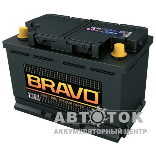 Автомобильный аккумулятор Bravo 74 euro 650A