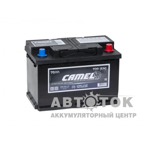 Автомобильный аккумулятор CAMEL AGM 70 о.п. 720А