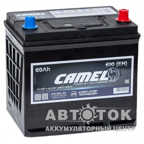 Автомобильный аккумулятор CAMEL Asia EFB 60L о.п. 610А