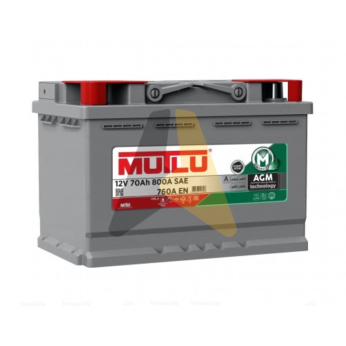 Автомобильный аккумулятор Mutlu AGM L3 70 евро 700А