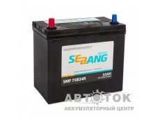 Автомобильный аккумулятор Sebang 75B24R 55Ач п.п. 480А