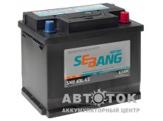 Автомобильный аккумулятор Sebang SMF 63 о.п. (63L-L2)  650A