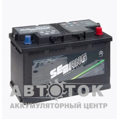 Автомобильный аккумулятор Sebang AGM 80 о.п. 800A