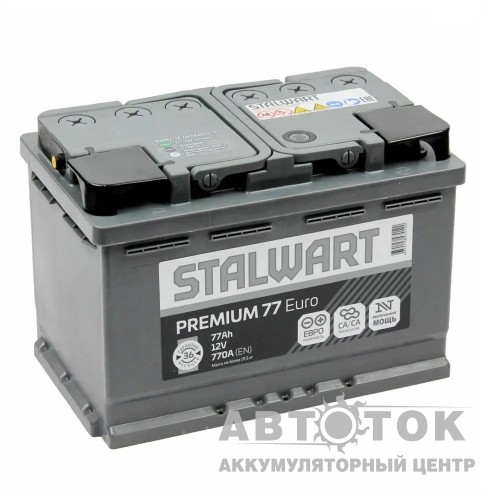 Автомобильный аккумулятор STALWART Premium 77 euro  770A