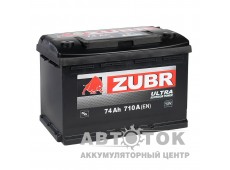 Автомобильный аккумулятор ZUBR Ultra 74R 710A низкий