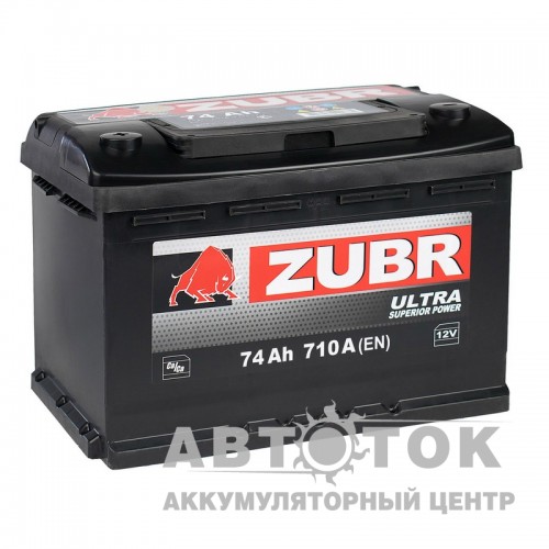 Автомобильный аккумулятор ZUBR Ultra 74R 710A низкий